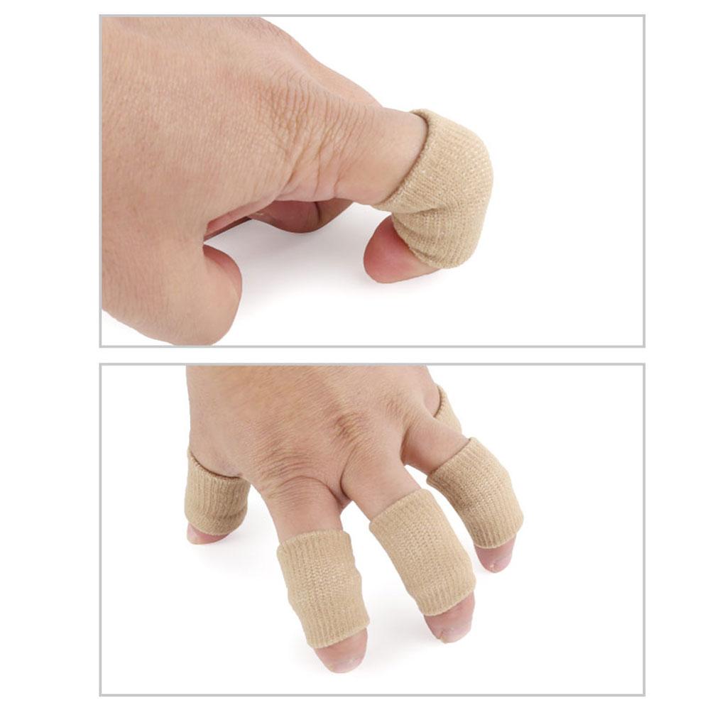 Tcare 10Pcs/Set Stretchy Sports Finger Sleeves Arthritis Support Finger Guard Outdoor Basketball Volleyball Finger Protection