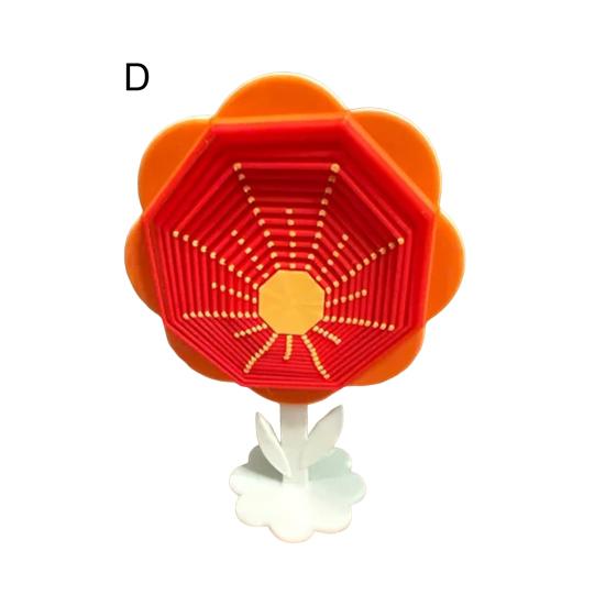 Flower Fractal Hexagon Fidget Toy Stress Anxiety Relief Desk Rotating Toy Kids Adults Pocket Size Travel Geometric Hexagon Sensory Toy