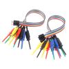 20CM Test Hook Clip Logic Analyzer Cable Gripper Probe Test Clamp Kit For Chips Pins Connecting Testing