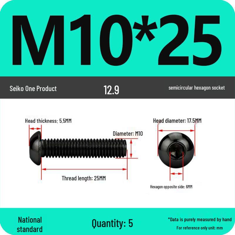 High-Strength Pan & Button Head Socket Cap Screws M6, M8, M10, M12