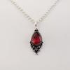 Pink Rubellite Gemstone 925 Solid Silver Handcrafted Women Pendant 1.5" For Birthday Gift PP-70-15