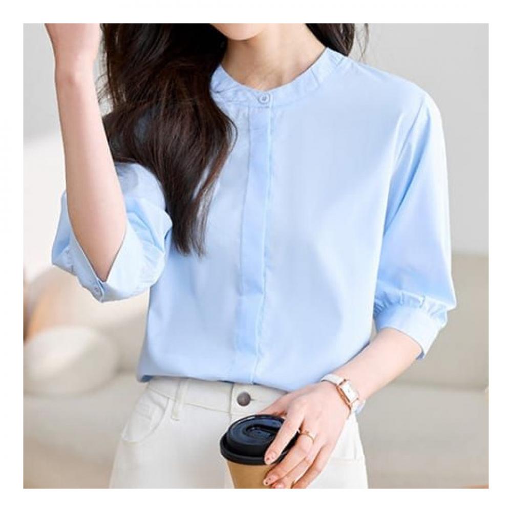 Navava Casual Solid 5 Short Sleeve Shirt Nb2043