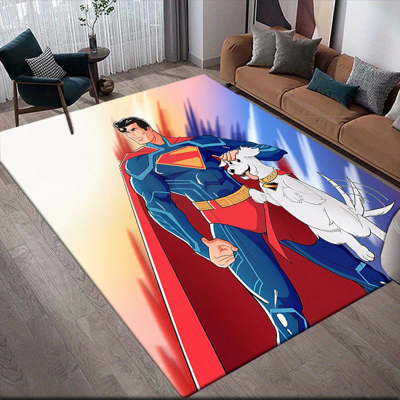 

Superman & Krypto Anti-Slip Rug, Rectangular Carpet for Home Bedroom & Game Room 60x90cm