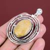Fossil Coral Pendant Original Gemstone Pendant 925 Sterling Silver Pendant Fossil Coral Jewelry Handmade Birthstone Pendant Gifts For Mother