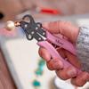 1 Pack Pink Metal Wire Looping Pliers -1.5mm/2.25mm/3mm, DIY Jewelry Making, Earring Studs, Copper Wire Bending Tool
