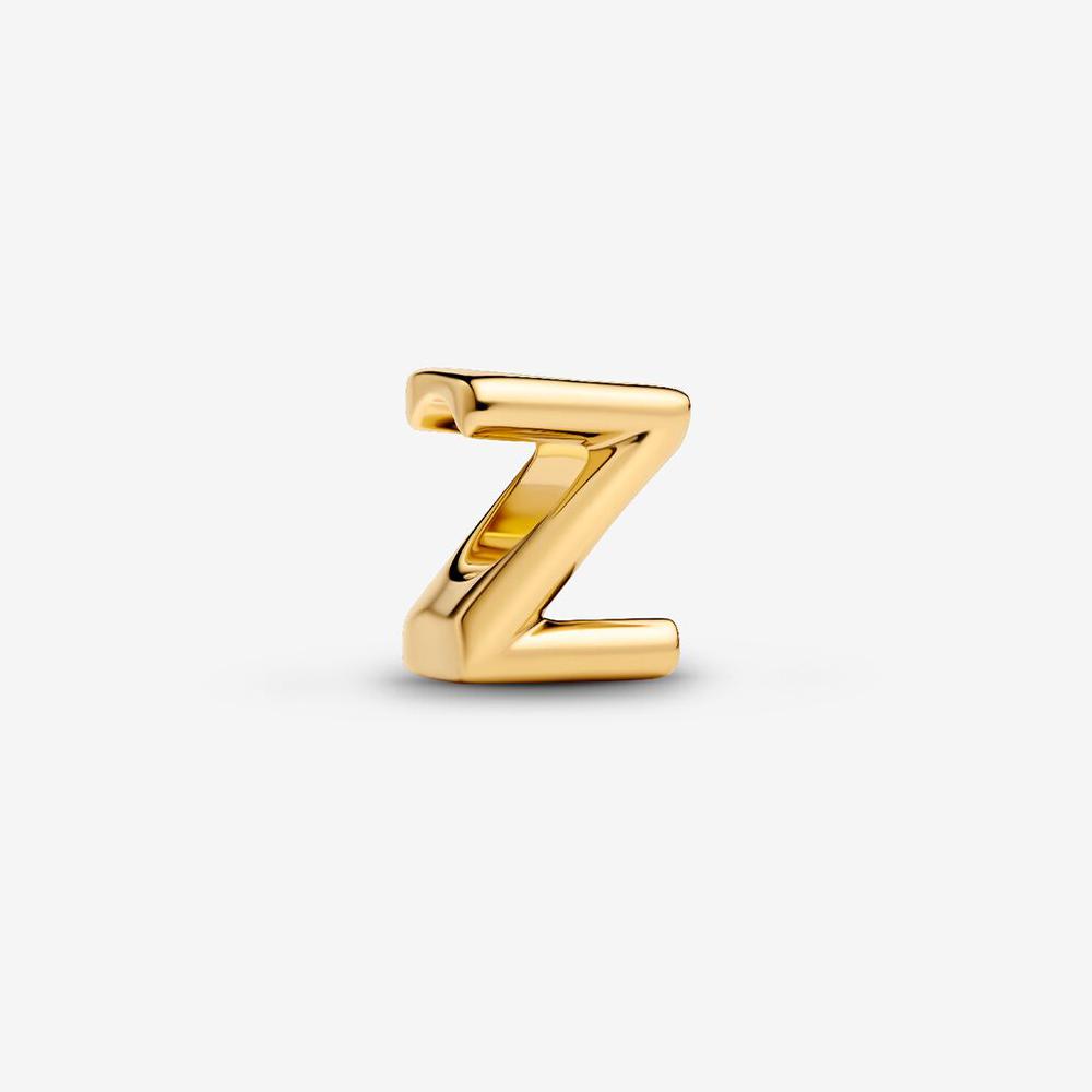 Brand New 26 Letters Ideal Designed For Authentic Original Beaded Bracelet High Quality Fine Jewelry Women's Copper Metal Pendant Bead Component Bead