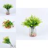 Plastic Water Grass And Gypsophila Paniculata For Indoor Garden And Balcony Decor