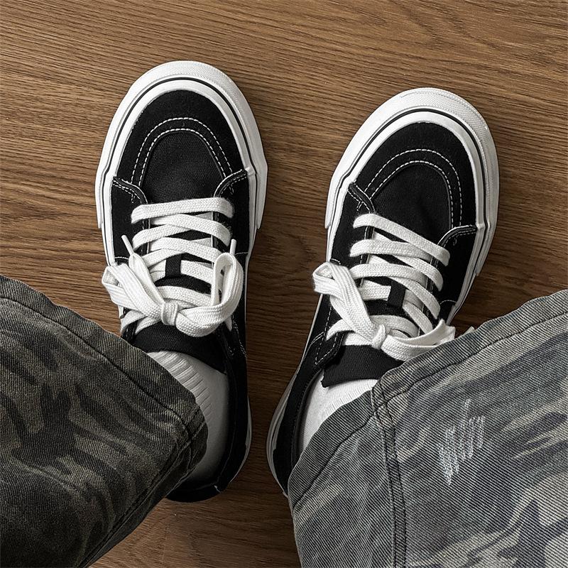 

2025 новые парусиновые туфли с большой головой и открытой улыбкой для студентов, спортивная и мужская обувь для отдыха, универсальные туфли для сноуборда X309 39 чёрный