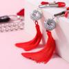1 Pair Metal Bells Nipple Clamps With Tassel For Women Flirting Teasing Exotic Intimate Body Jewelry Pleasure Accessory