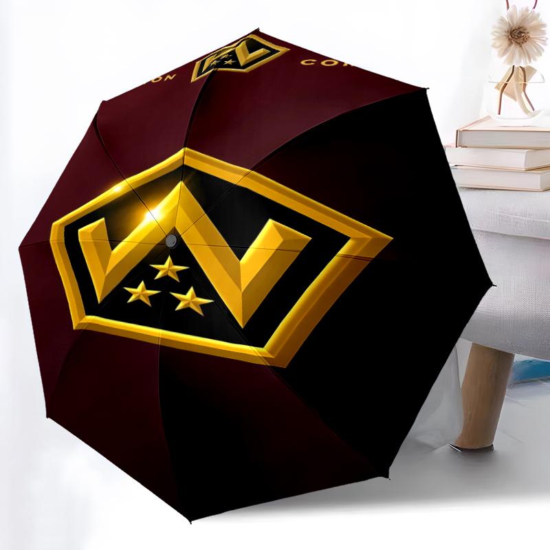 Printed Washington Commanders Folding Umbrella,Outdoor,Leisure,And Travel Umbrella,Durable Umbrella Fabric,Birthday And Holiday Gift