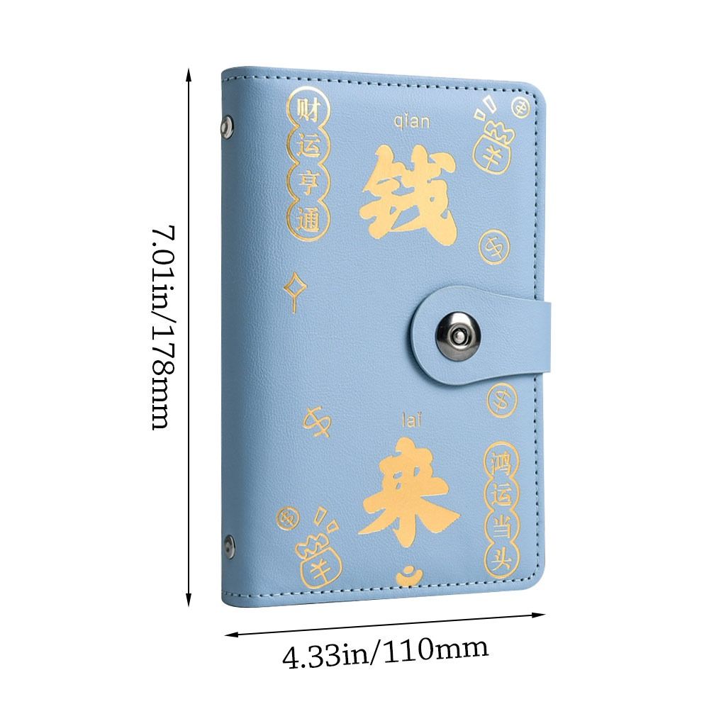 With Password Lock 100 Envelopes Money Saving Challenge Save Money Get Rich Savings Binder Reusable PU Money Collection Book