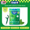 Oral-B Glide Mint Dental Floss Picks, Value Pack, 75 Count,150 Count