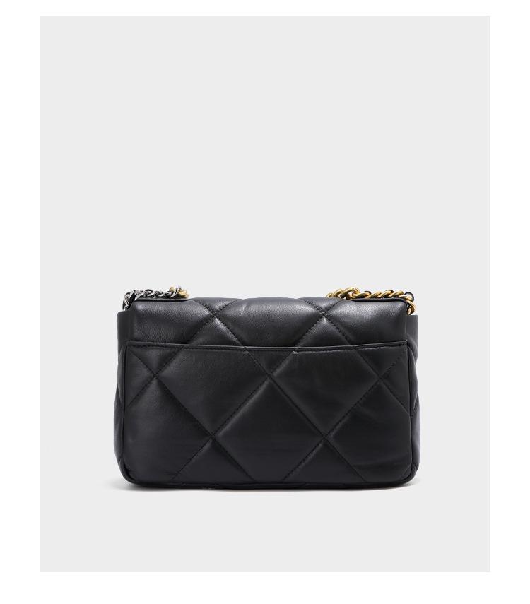 Schicke Schulter-Crossbody-Tasche aus rautenförmig gestepptem Lammleder - Damen Große Kapazität, Vielseitig, Pendlerstil