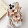 For Realme C61 RMX3939 RMX3930 C63 RMX3939 Case For Realme C63 Cover Luxury Fashion Flower Kawaii Girl Cute Cat Shockproof Shell