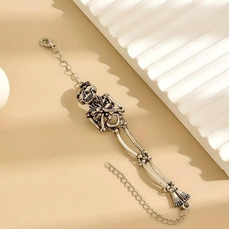 Gothic Exaggerated Skull Human Body Bracelet European and American Halloween Hand Ornaments