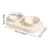 KX4B Ceramic USB Heated Water Double Bowl for Cats and Dogs Ensuring Warm Drinking Warmer for Cold Weather