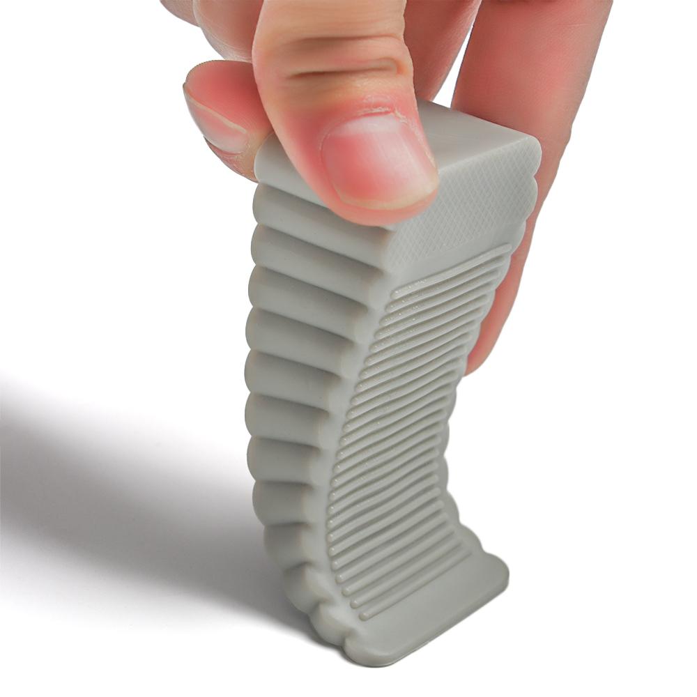 ABS Silicone Non Punching Self Adhesive Floor Block Wall Protector Door Wedge Door Stopper