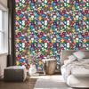 Wallpaper Small Flowers Sea and Blue for Living Room and Bedroom 50x1000