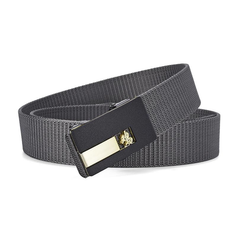 Zodiac Toothless Canvas Belt Simple Automatic Buckle Imitation Nylon Belt Casual Men'S Belt