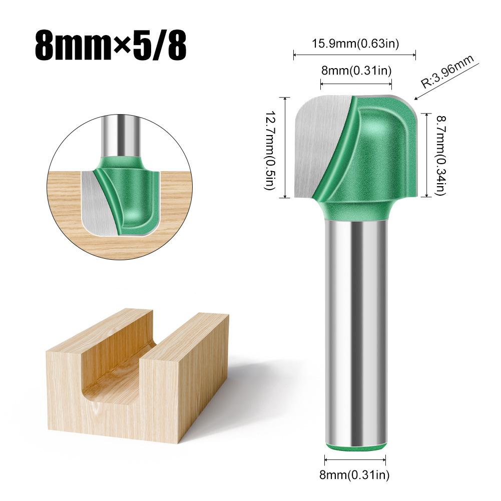 8 Griff Doppelbogen Rundboden Nutmesser Kerbmesser Holzbearbeitung Schaben Bodenmesser Schüsselschneider Rundbodenmesser Anfaswerkzeug