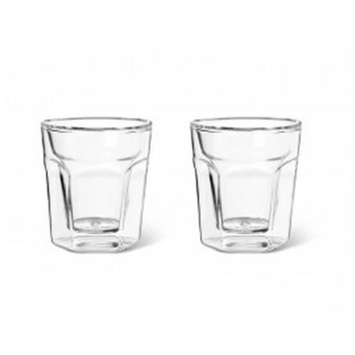 LEOPOLD VIENNA Set de 2 verres double paroi espresso 100ml