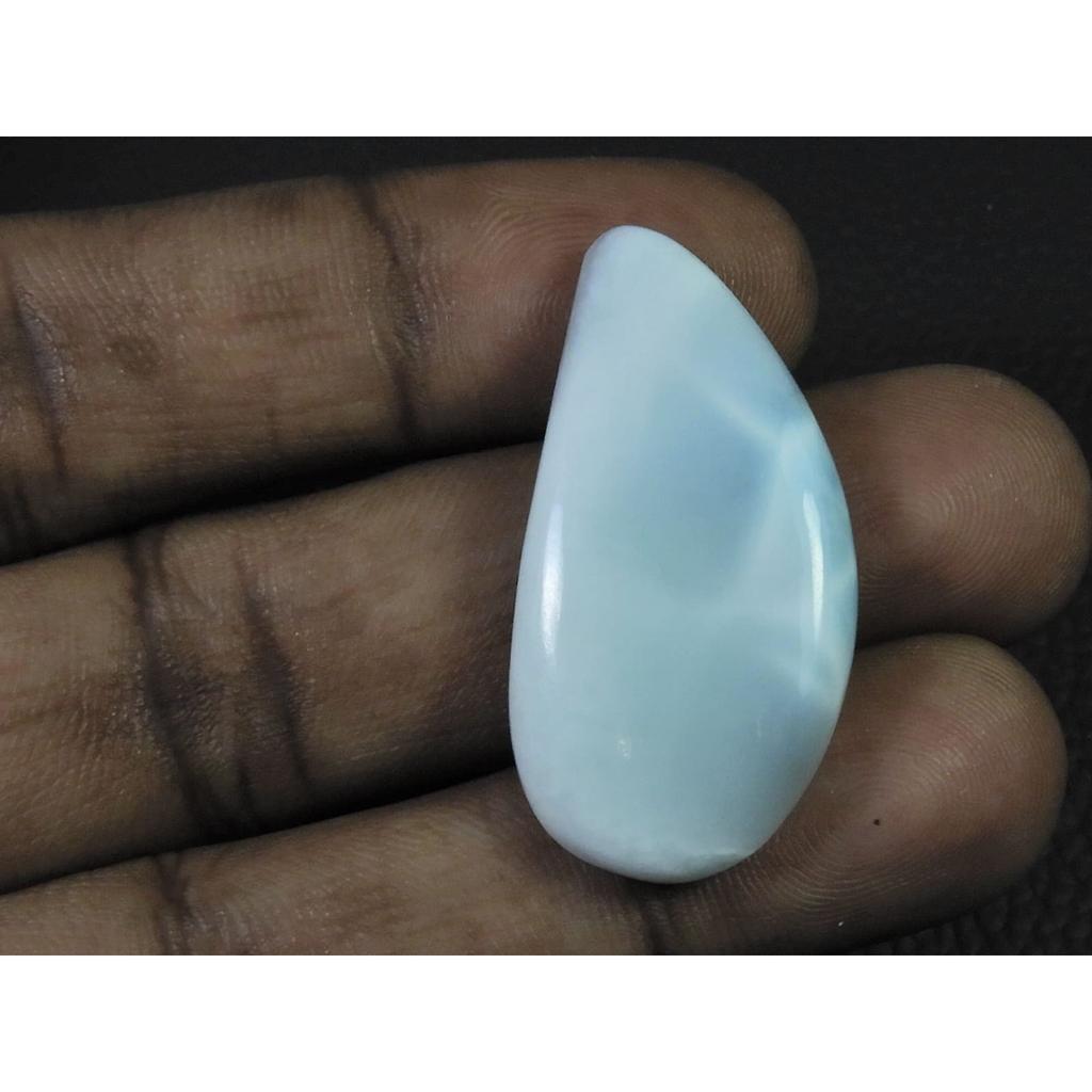 19X37X06MM Natural Blue Larimar Pectolite Healing Crystal Gemstone 36Cts. C-611