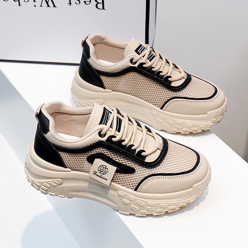 Leather Little White Shoes Women's Spring New Women's Platform Comfortable Simple Board Shoes Casual Versatile Color Matching Women's Shoes