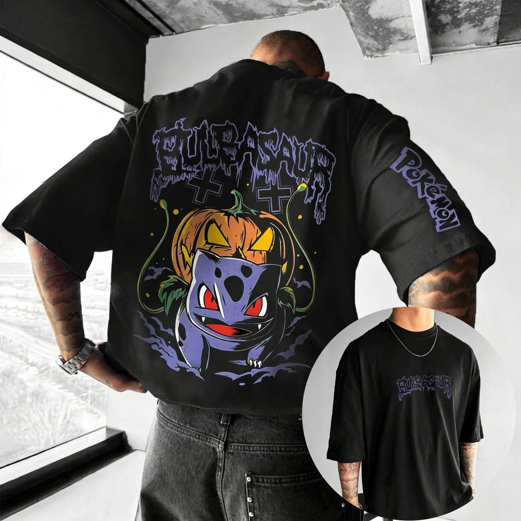 2026 Pokémon Anime Pikachu Gengar Peripherie Gedrucktes Kurzarm Herren Damen Locker Sportlich Bequem Baumwolle Paar T-Shirt