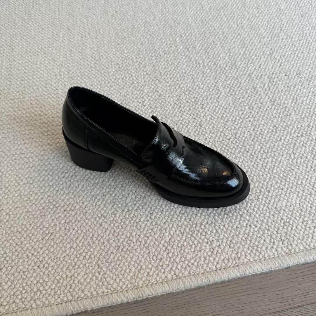 Первая встреча сезон ретро глубокий носок на платформе мягкая подошва без задника лоферы 35