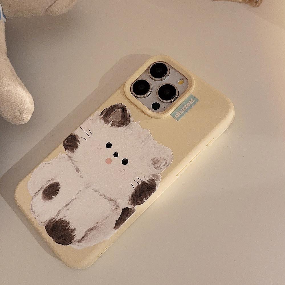 Cute Oil Painting Kitten Case for iPhone 17 iPhone 17 Pro Max