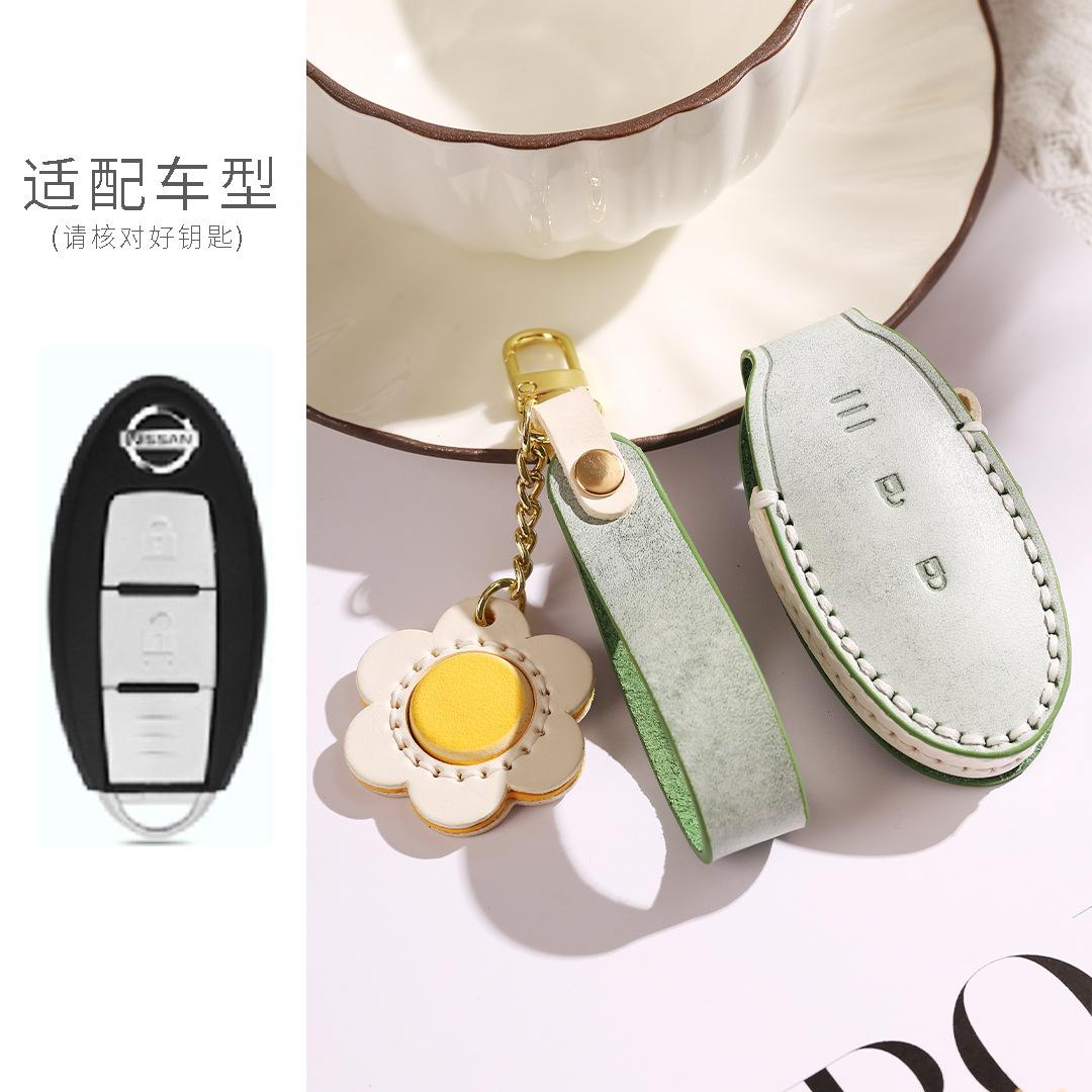 

Suitable For Nissan Key Set 22 New Xuanyi 14Th Generation Teana Qijun Premium Car Leather Case Women S Buckle Bag