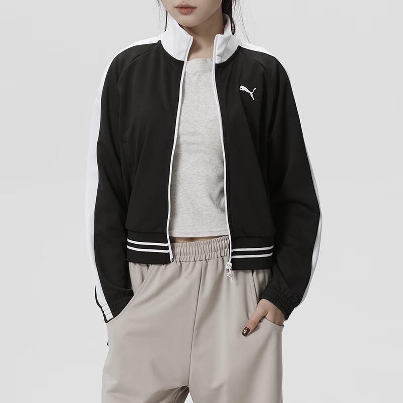 Puma Running Sports Stand Collar Zip Jacket Women Jackets 638392-01