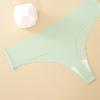 Women's Seamless Plus Size Thongs - One-Piece Sexy Women's Sports Breathable Low-Waist Underwear
