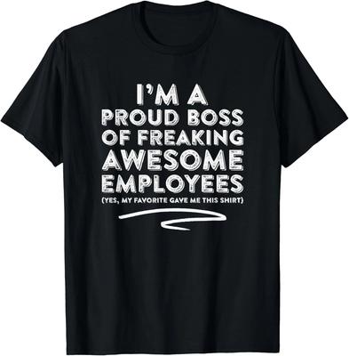 Lustiges Chef-T-Shirt - Ich bin ein stolzer Chef von verdammt großartigen Leuten Geschenk Unisex-T-Shirt