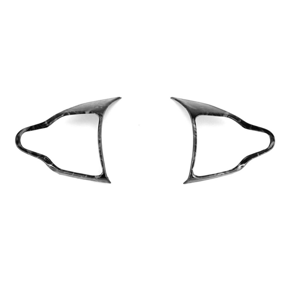 For Hyundai i30 N 2018- Interior Accessories Forged Black New Styling Steering Wheel Decoration Cover Trim Decoration ABS Upper Forged Black