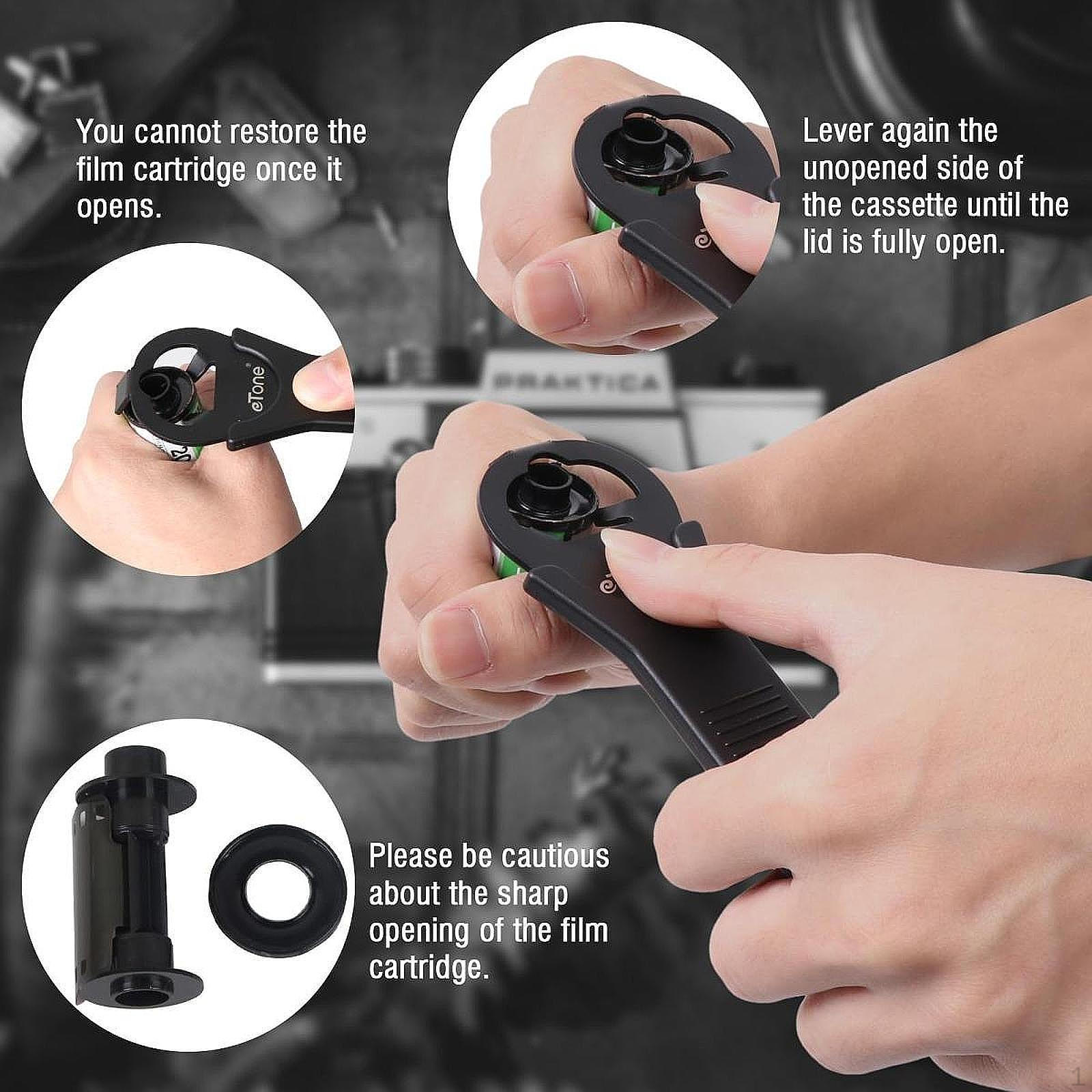 

Открывалка для кассет 135-мм пленки Инструмент для фотокассет Принадлежности