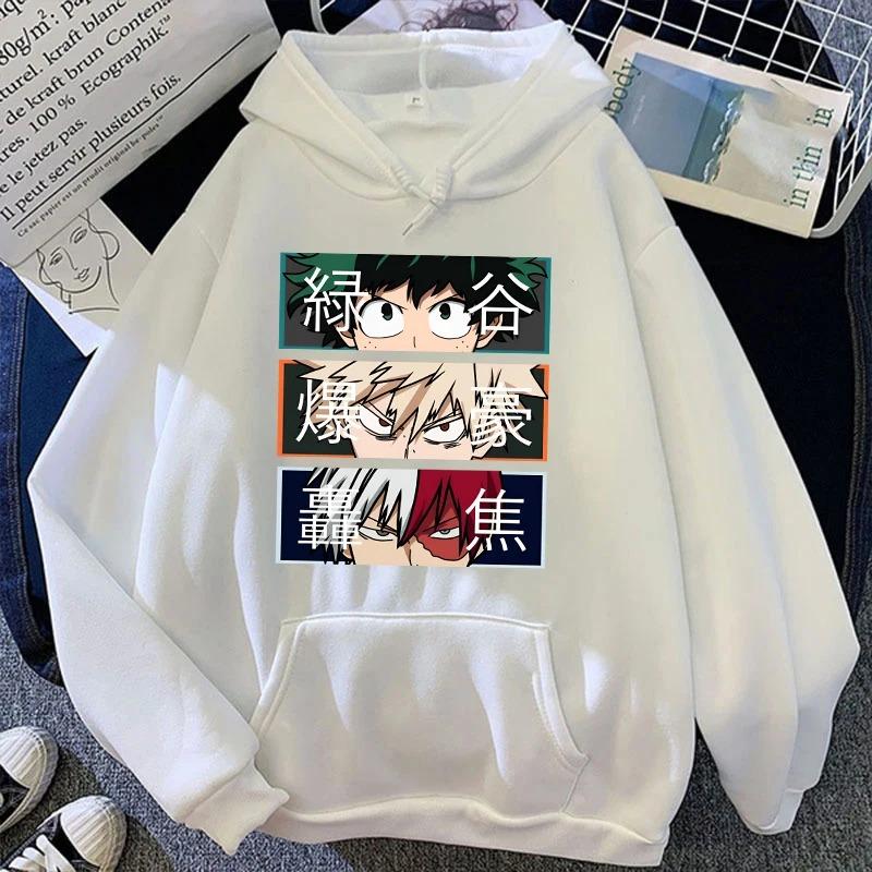 My Hero Academia Jesień i Zima Moda Długi Rękaw Anime Bakugo Katsuki Todoroki Shoto Męska Bluza Sportowa Outdoor Damska