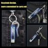 Rechargeable Mini Flashlight 10 Mode Portable Keychain Light Magnetic Torch USB Rechargeable Uv Lamp Emergency Camping Lantern