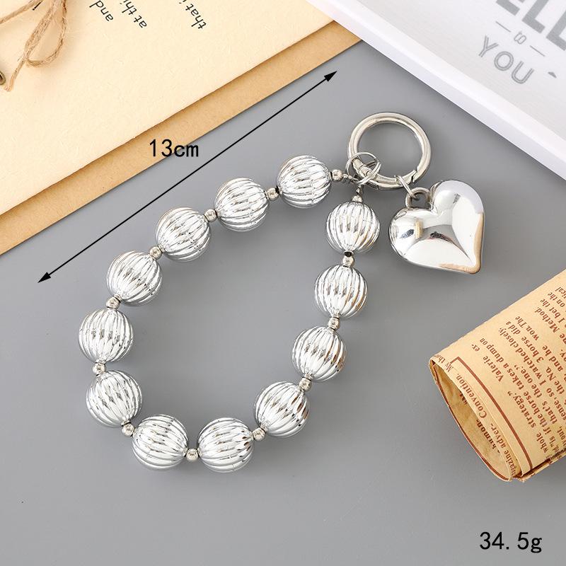 New Pearl Bow Beaded Pendant Phone Case Charm Wrist Strap Lanyard