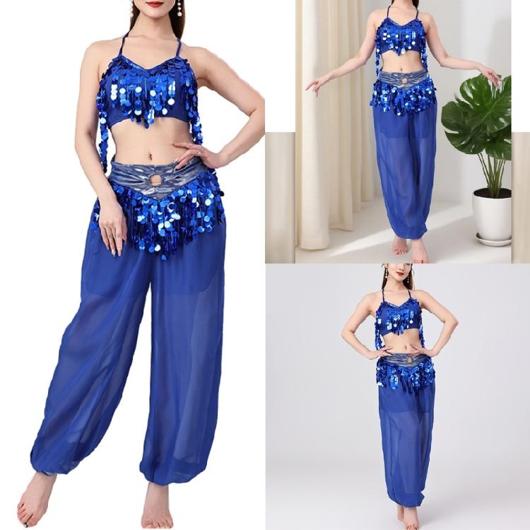 Belly Dance Costume Set Belly Dance Bra Top Belly Dancing Trousers Halloween Belly Dance Outfits for Stage Performances