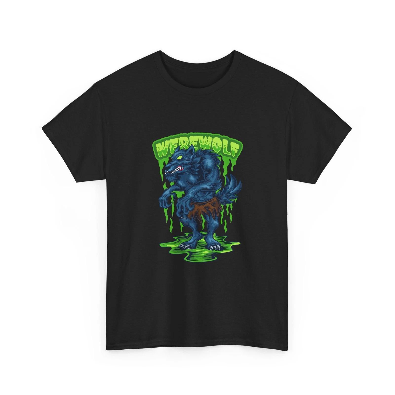 Slime Werewolf T-Shirt | Dripping Monster Graphic Tee, Cool T-Shirt, Animal Tee 3XL