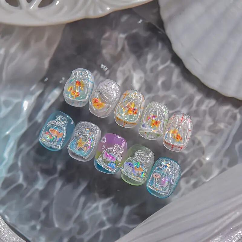 Goldfish Sea Self Nail Sticker Nail Sticker Hand Decoration Gift