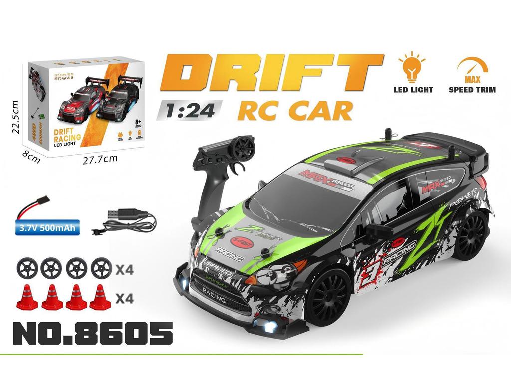 1:24 Four-Wheel Drive AE86GTR Drift RC Racing Car - Durable Model Toy
