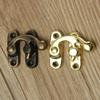 New 10PCS 32x27mm Antique Bronze Iron Padlock Hasp Hook Lock for Mini Jewelry Wooden Box with Screws Furniture Hardware