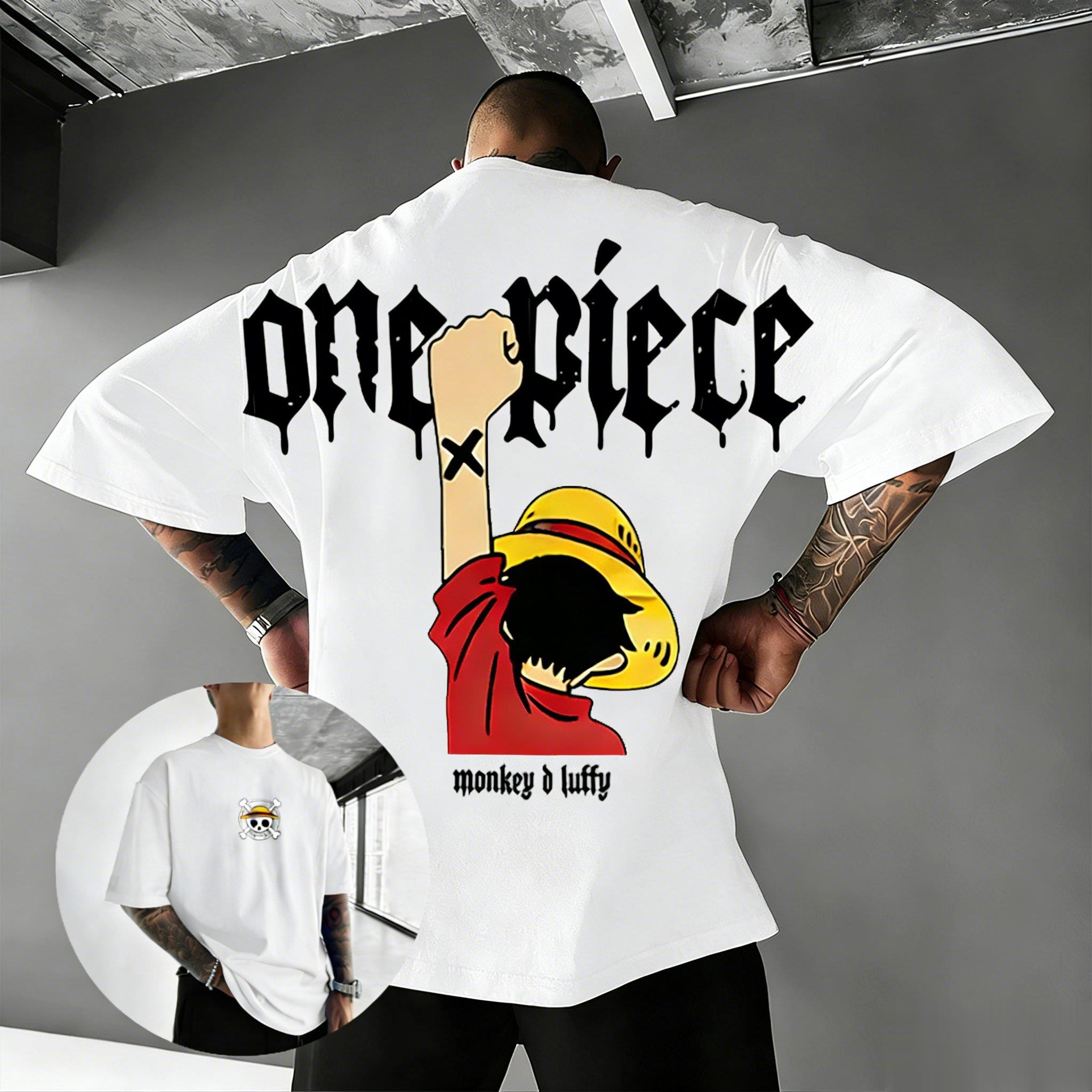 

Oversized Vintage One Piece Luffy Anime T Shirt Men Women Short Sleeve Tee Streetwear Casual Tops Graphic Tee 2026 Summer Y2k L