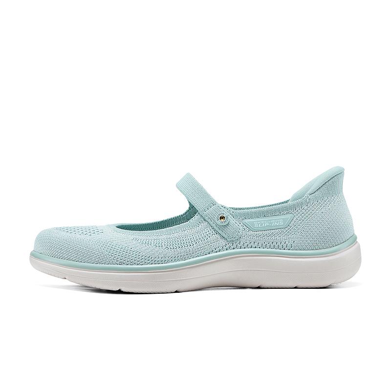 Skechers Слипоны Тканевые Модные Мэри Джейн Низкие Повседневные Туфли Женские кроссовки Мятный 138497-MNT 35