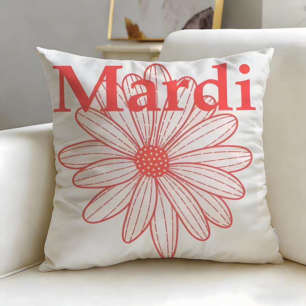 popular fashion brand Mardi Mercredi Cushion Cover Soft  EasyWash Pillow Case  Versatile for Couch Bed Travel and Office