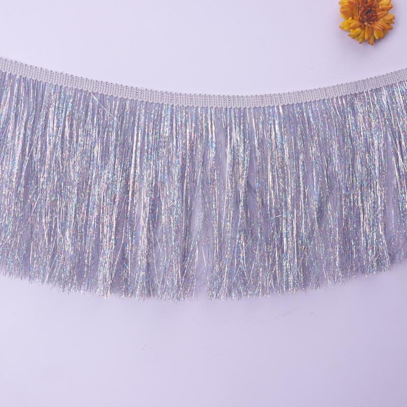 10yard 15/20cm Sequin Tassel Fringe Latin Dress Lace Trims Stage Clothes Decoration Ribbon Tape DIY Sewing Accessories