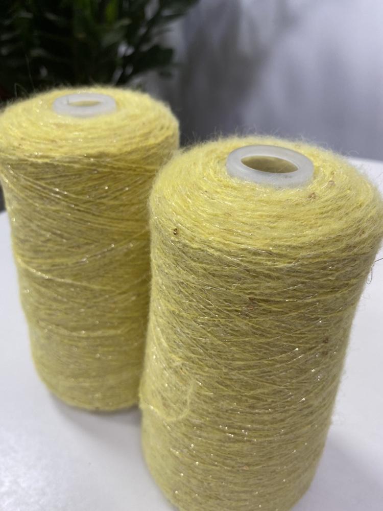 250g Bright Wire Mohair Yarn with Sequins for Crochet Knitting Clothing DIY Dolls Sweater Soft Thin Wool Thread Comfortable Blue