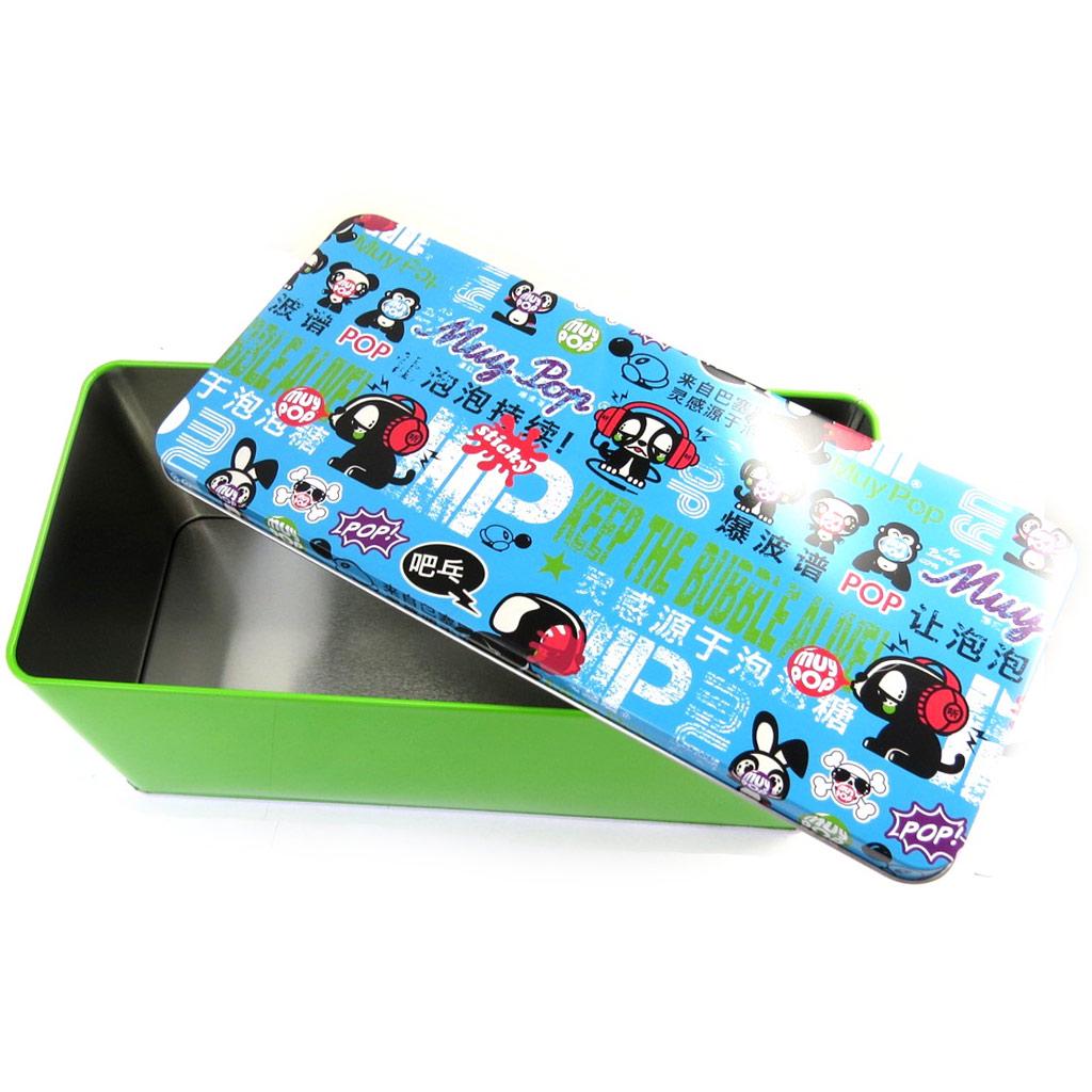 

Muy Pop [L8775] - Коробка металлическая Muy Pop сине-зеленая - 28x12x11 см